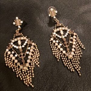 Beautiful Rhinestone Dangle Earrings